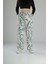 Yeşil Etnik Desenli Baggy Pantolon 1
