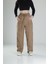 Aerobin Keten Kumaş Kahve Baggy Pantolon 1