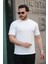 Erkek Kısa Kollu Örgü Kumaş Bisiklet Yaka T-Shirt 1