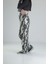 Yeşil Yaprak Desenli Baggy Pantolon 3