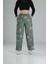 Yeşil Yaprak Desenli Baggy Pantolon 1