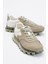 Erkek Sneaker Bağcıklı Rahat Taban Spor Ayakkabı Gerçek Deri 19323 Su Yeşili 2