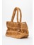 Kadın Hasır El Yapımı Şık Omuz Çantası Zy 25005 Kahverengi 2