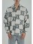 Yeşil Desenli Vintage Püsküllü Gömlek 1