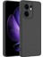 Oppo Reno 13F Uyumlu Silikon Kılıf - Kamera Korumalı Esnek Pastel Renk Kapak - Siyah 1