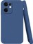 Oppo Reno 13F Uyumlu Silikon Kılıf - Kamera Korumalı Esnek Pastel Renk Kapak - Lacivert 1