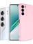 Tecno Camon 40 Cm5 Uyumlu Silikon Kılıf - Kamera Korumalı Esnek Pastel Renk Kapak - Pembe 1