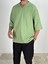 Müslin Kumaş Fakir Kol Yeşil T-Shirt 3