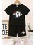 Bisiklet Yaka Erkek Çocuk Takımı ve Kız Çocuk Takımı Pamuklu T-Shirt ve Şort, Yazlık Konforlu Takım 1