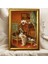 Çerçeveli Vintage Tablo, Yağlı Boya Tablosu, Çerçeveli Tablo, Sanatsal Dekor, Kedi Tablosu 1