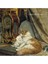 Çerçeveli Vintage Tablo, Yağlı Boya Tablosu, Çerçeveli Tablo, Sanatsal Dekor, Kedi Tablosu 4