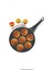 Döküm Granit Emojili Pankek Waffle Burger Tavası 2
