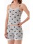 Fiyonk Desenli Dantelli Şortlu Pijama Takımı 5
