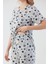 Büyük Yıldız Desenli Kısa Kol Kapri Pijama Takımı 5