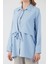 Düğmeli Önü Bağlamalı Gömlek 5
