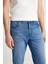 Texas Straight Fit Normal Bel Düz Paça Koyu Mavi Pamuklu Esnek Denim Jean Pantolon 5