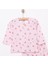 Kız Bebek Pijama Takımı Kiraz Desenli Bisiklet Yaka Ribanalı Paça Uzun Kol Mor 6 Ay 3