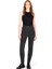Colton Skinny-Fit Korumalı Denim Kadın Motosiklet Pantolonu (Kısa Bacak) Koyu Gri 2