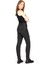 Colton Skinny-Fit Korumalı Denim Kadın Motosiklet Pantolonu (Kısa Bacak) Koyu Gri 3