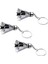 3x Metal Badminton Anahtarlık Badminton Turnuvası Hatıra Anahtarlık Kolye Spor Spor Sevimli Kolye (Yurt Dışından) 1