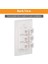 Cat6 Duvar Plakası 6 Bağlantı Noktalı, CAT5E, Cat6, CAT6A, Cat7 Ağ Kabloları Için 1 Gang Alçak Gerilim Montaj Braketi, Beyaz (Yurt Dışından) 5