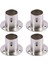 4x Dolap Gardırop 22MM Dia Boru Asılı Ray Çubuk Ucu Destek Braketi (Yurt Dışından) 1