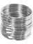 20X Kalite 50MM Anahtarlık Bölünmüş Yüzük Seti Ağır Hizmet Tipi Nikel Anahtar Döngü Yaylı Çember (Yurt Dışından) 3