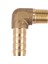 5 Adet 8mm Hortum x 3/8 Inç Erkek Konu 90 Derece Pirinç Dirsek Diken Çoğaltıcı Konnektörü (Yurt Dışından) 5
