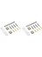 B16 B36 C24 1/16 Rc Araba, Titanyum Için 2x Metal Servo Braket Kiti (Yurt Dışından) 1