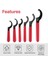6 Parça Ingiliz Anahtarı Seti Ayarlanabilir Coilover Anahtarı Somun Anahtarları Kanca Anahtarları Aletler Coilover Anahtarı Çelik Anahtar (Yurt Dışından) 5