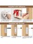 Manyetik Kapı Mandalı 18 Paket Ultra Ince Dolap Manyetik Yakalama Yapışkanlı Dolap Kapı Mıknatısları Çekmece Mıknatısları (Yurt Dışından) 4
