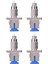 4x Fc-Sc Tek Modlu Bağlayıcı Hibrit Dönüştürücü Fiber Optik Adaptör, Fc Erkek - Sc Kadın Için (Yurt Dışından) 1