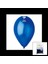 GM-110-36-54 Metalik - Mavi Balon 11&amp;apos;&amp;apos; - 28CM - 100 Parça 1