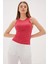 Kolsuz Sıfır Yaka Mercan Kadın Crop 0479-2Y5 3