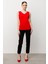 Dilim Yaka Basic Kırmızı Kadın Bluz 51315-2Y5 3