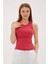 Kolsuz Sıfır Yaka Mercan Kadın Crop 0479-2Y5 1