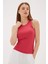 Kolsuz Sıfır Yaka Mercan Kadın Crop 0479-2Y5 2