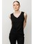Dilim Yaka Basic Siyah Kadın Bluz 51315-2Y5 1