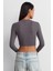 Uzun Kollu Füme Kadın Crop 31236-2K5 3