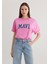 Mavi Logo Baskılı Pembe Tişört 1600843-71033 2