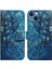 IPhone 15 Için Flip Case Artı Pu Deri Manyetik Kapatma Boyalı Cüzdan (Yurt Dışından) 1