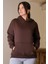 Kapüşonlu Uzun Kollu Kahve Kadın Sweatshirt 3046-2K4 2
