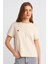 Kalp Baskılı Kısa Kollu Taş Kadın T-Shirt 30584-2Y5 1