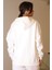 Kanguru Cepli Ekru Kadın Sweatshirt 3045-2K5 4