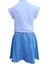 Fancy Kids Kız Çocuk Baskılı Beyaz T-Shirt Nakış Baskılı Mavi Etek 3-4 Yaş Beyaz - Mavi 2