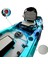 Pedallı Avcı Kanosu Profesyonel Fin Pedal Sistemi Mavi Kano 335X88X34 3