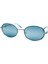 Ff 1484 470 54 Unisex Oval Gri Metal Güneş Gözlüğü 1