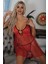 Kırmızı Şifon Gecelik - 659 - Beden S/m Bstmy 2