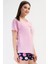 Kadın Kısa Kol Pembe Şortlu Pijama Takım C1T5N2O804 2