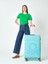 Benetton Büyük Boy Kumaş Valiz Aqua Bnt2200 5